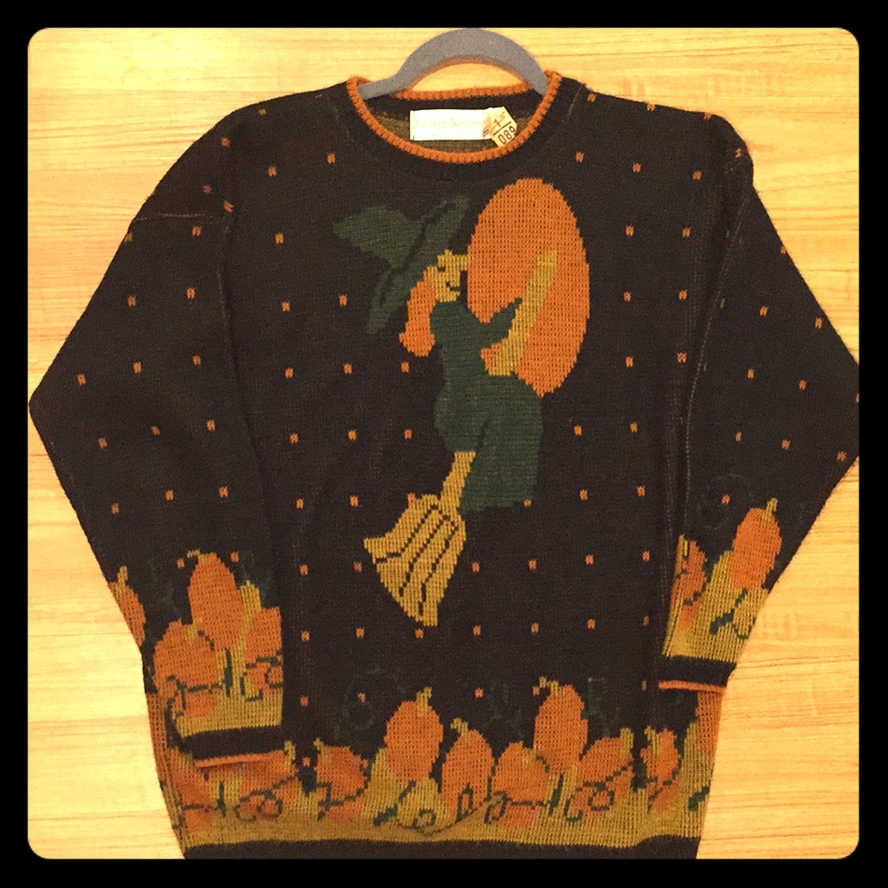 American Sweater Halloween Witch Sweater